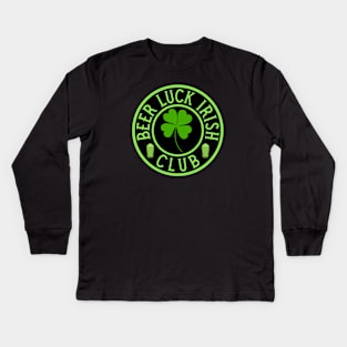 Good Luck Charm - Beer Luck Irish Club Kids Long Sleeve T-Shirt